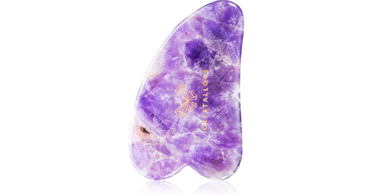 Crystallove Amethyst Gua Sha attrezzi per i massaggi 1 pz