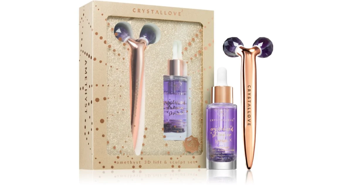 Crystallove Golden Amethyst 3D Lift & Sculpt Set Per Una Pelle Perfetta 1 Pz