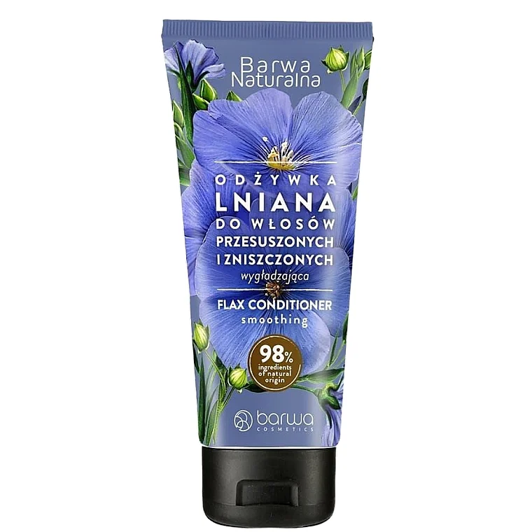 Condizionante lisciante per capelli secchi e danneggiati "Lino"