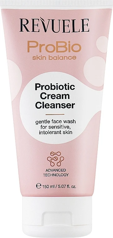 Crema detergente viso con probiotici