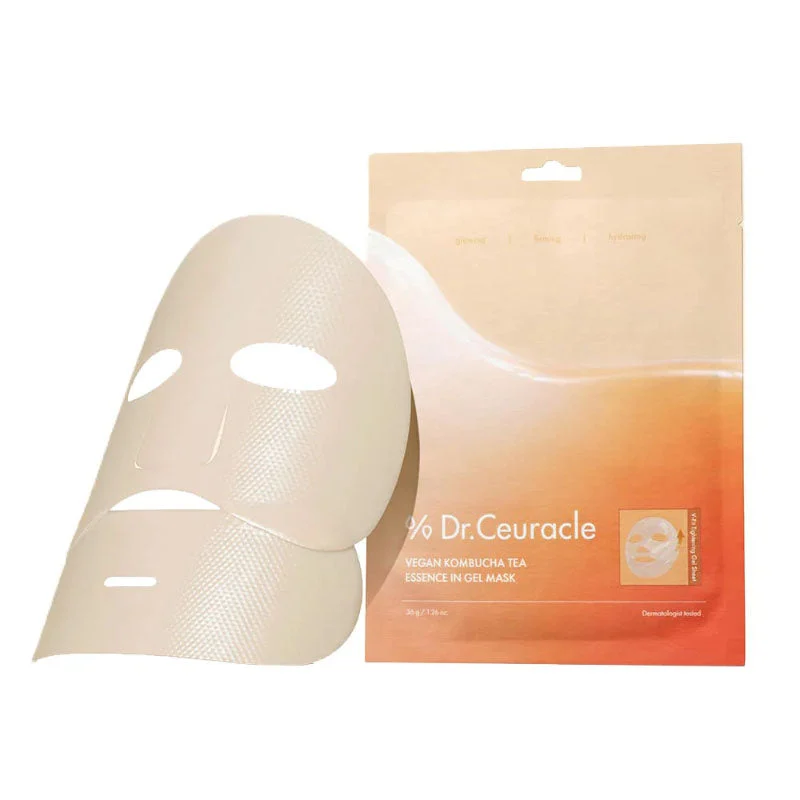 Maschera in gel vegana all'essenza di tè kombucha 36 g (1 foglio)
