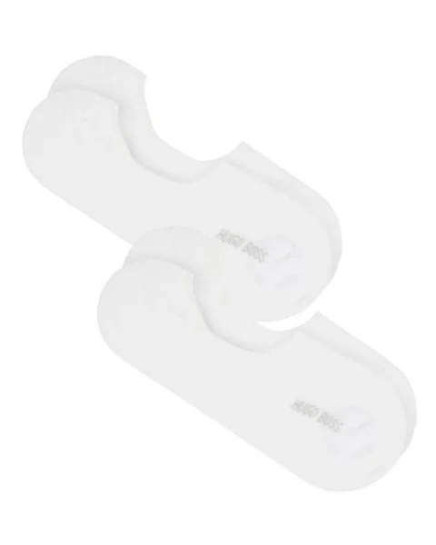 Boss Hugo Boss 2-pack Shoeliner Finest Soft Cotton White Str 39-40