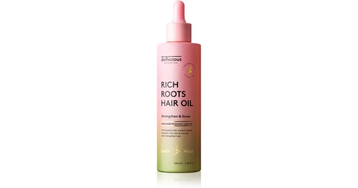 Delhicious Rich Roots Amla & Rosemary Olio Idratante E Lenitivo Per Cuoi Capelluti Secchi Con Prurito 100 Ml