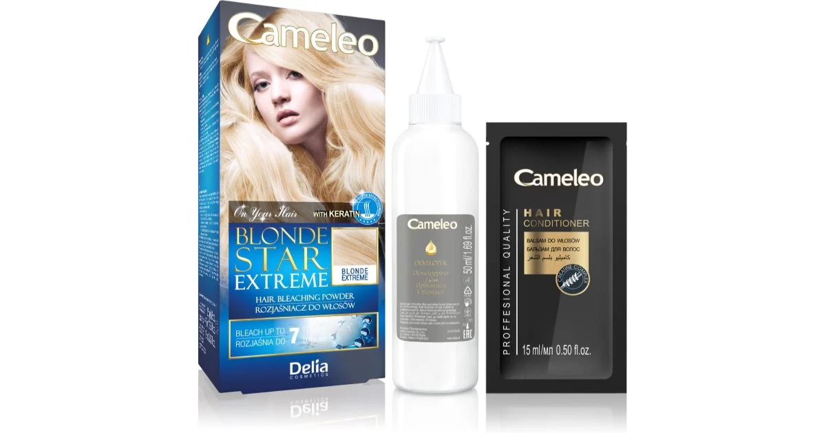 Delia Cosmetics Cameleo Blonde Star Extreme polvere decolorante con cheratina 25 g