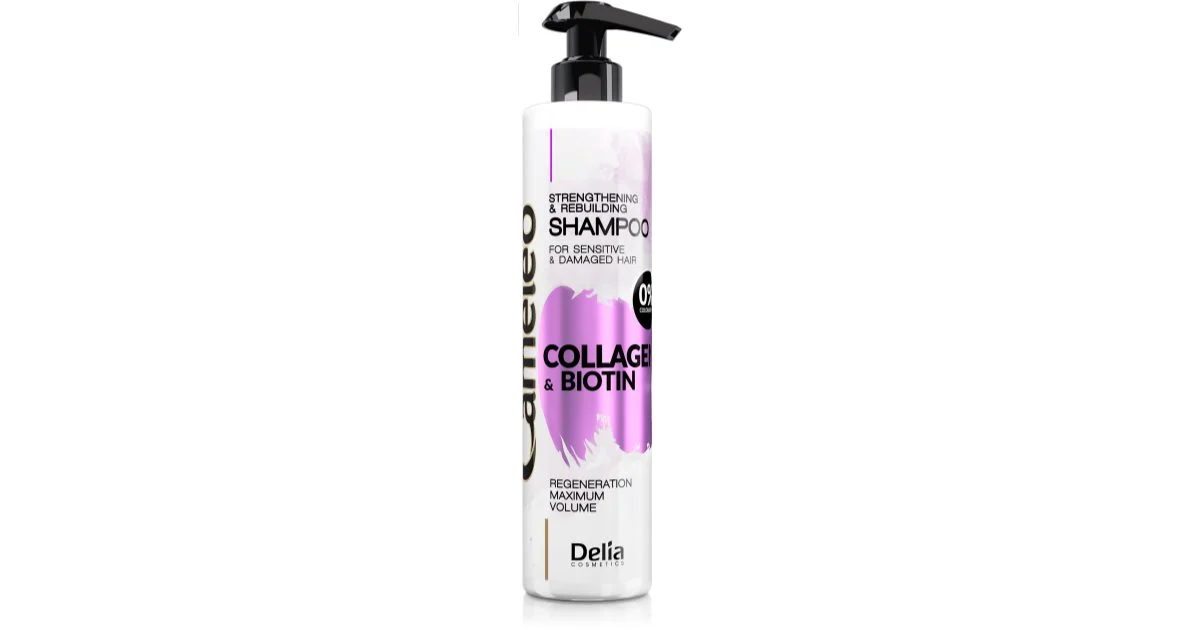 Delia Cosmetics Shampoo Al Collagene E Biotina Rinforzante Per Capelli Rovinati E Fragili 250 Ml