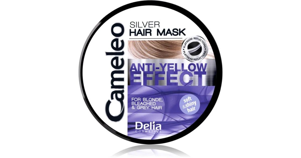Delia Cosmetics Cameleo Silver Maschera Per Capelli Neutralizzante Per Toni Gialli 200 Ml