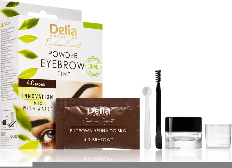 Delia Cosmetics Expert colore per sopracciglia colore 4.0 marrone 4 g