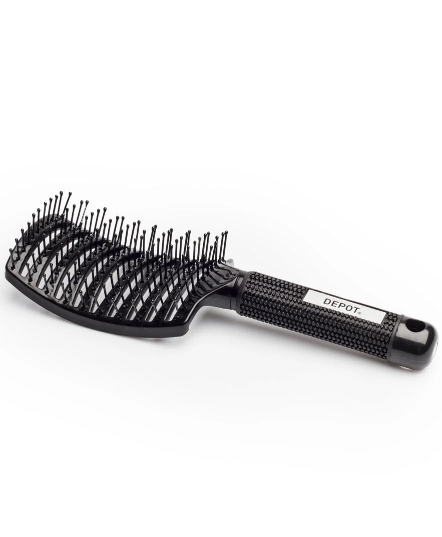 Depot, accessori n. 725, sfiato, spazzola per capelli, nero, grande, districante