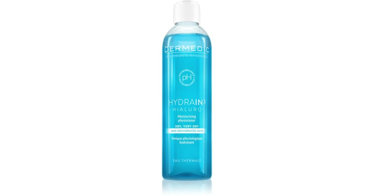 Dermedic Hydrain3 Hialuro lozione tonica idratante per pelli molto secche 200 ml