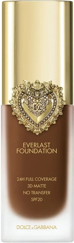 Dolce&Gabbana Flawless Everlast Fondotinta Ultra Coprente Lunga Tenuta Spf 20 Colore 37W Deep 27 Ml