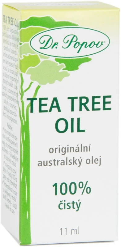 Dr. Popov Tea Tree 100% Olio Pressato A Freddo Con Effetto Antisettico 11 Ml