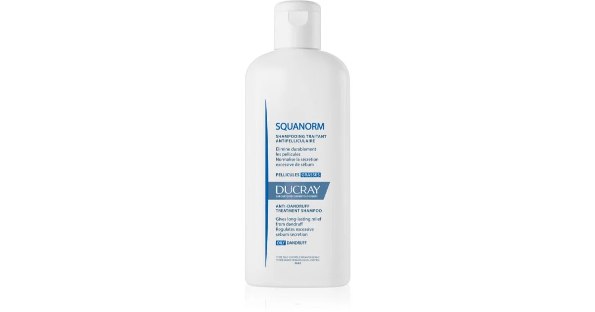 Ducray Kelual Squanorm Shampoo Trattante Regolatore Forfora Grassa 200ml