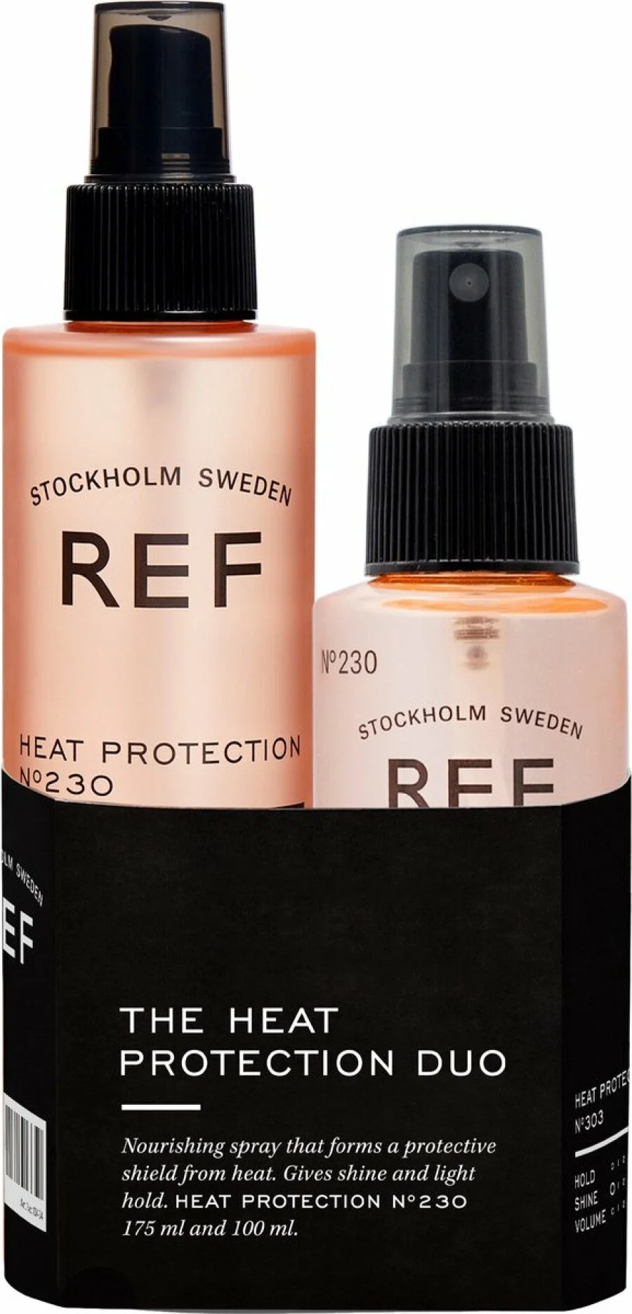 Duo Set Rif Stoccolma: Proteggi e Prepara No.230 Spray per Capelli Vegano Protezione dal Calore 175 ml + Proteggi e Prepara No.230 Spray per Capelli Protezione dal Calore 100
