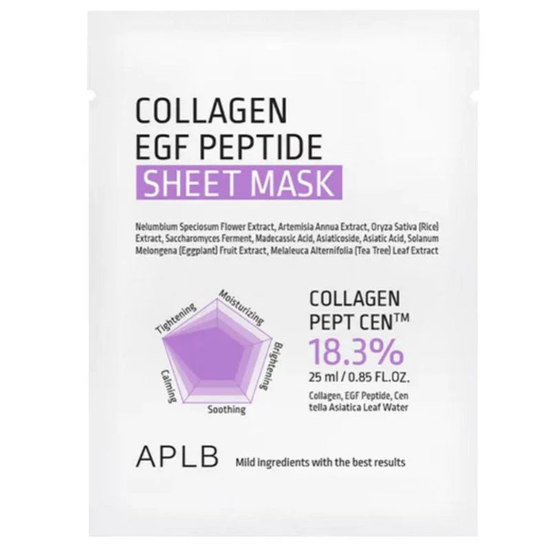Maschera in tessuto al peptide EGF al collagene 25 ml