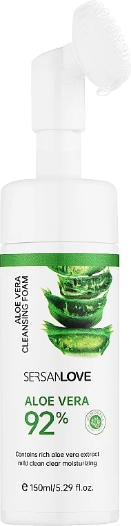 Schiuma detergente viso con aloe