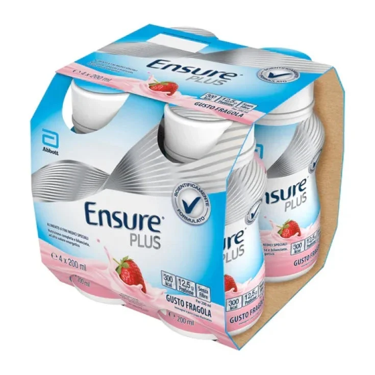 Abbott srl Ensure Plus Fragola Abbott 4X200Ml