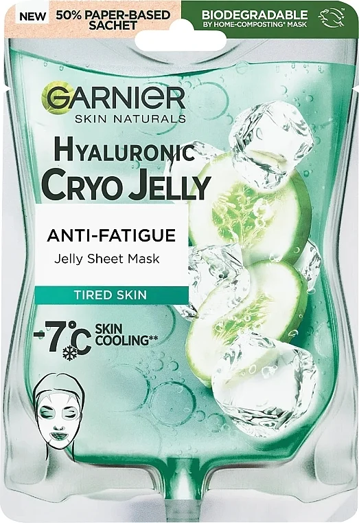 Maschera viso in tessuto con acido ialuronico