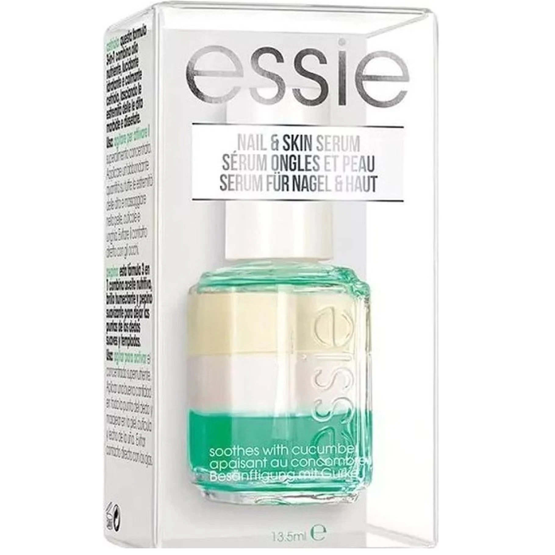 Essie Estratto di cetriolo per unghie e pelle lenisce il trattamento con siero per unghie 13,5 ml