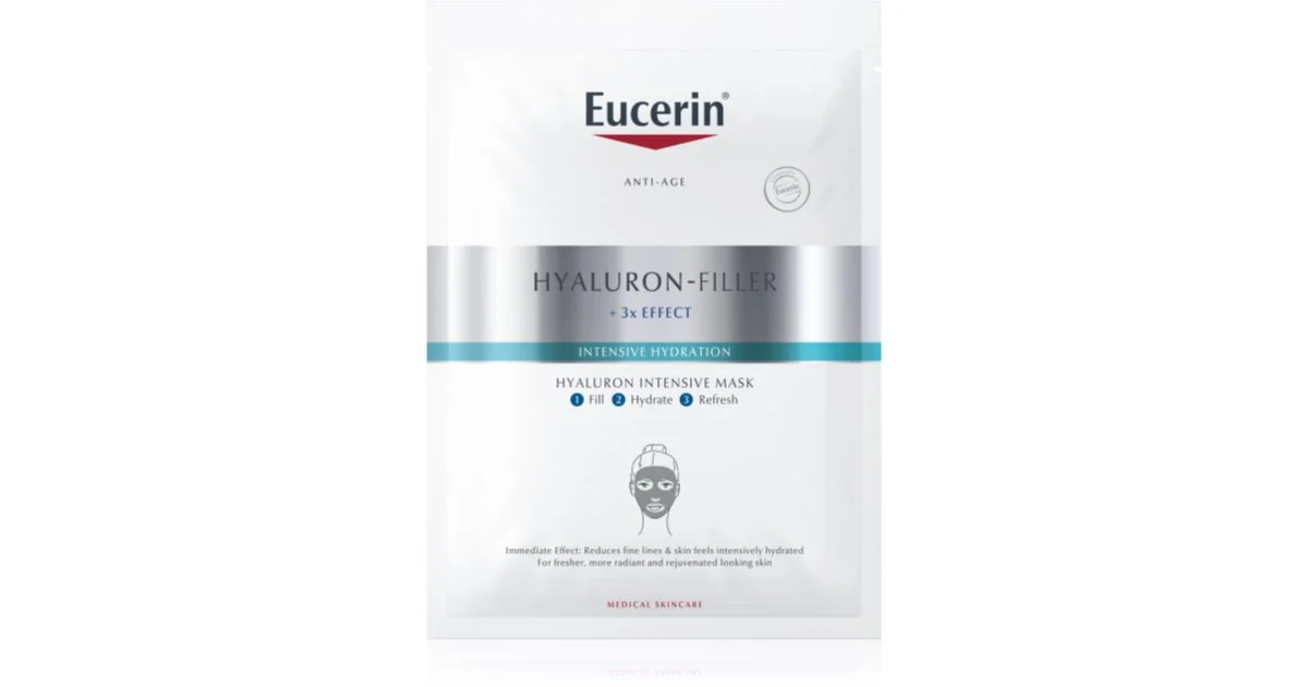 Eucerin Hyaluron-Filler + 3X Effetto Maschera Intensa All'Acido Ialuronico 1 Pz