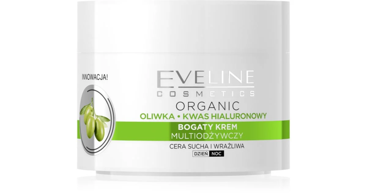 Eveline Hyaluronic Acid Green Olive Crema Idratante antirughe 50 ml