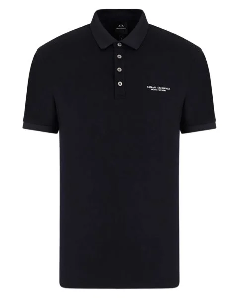 Armani Exchange Men Polo Shirt Black XL