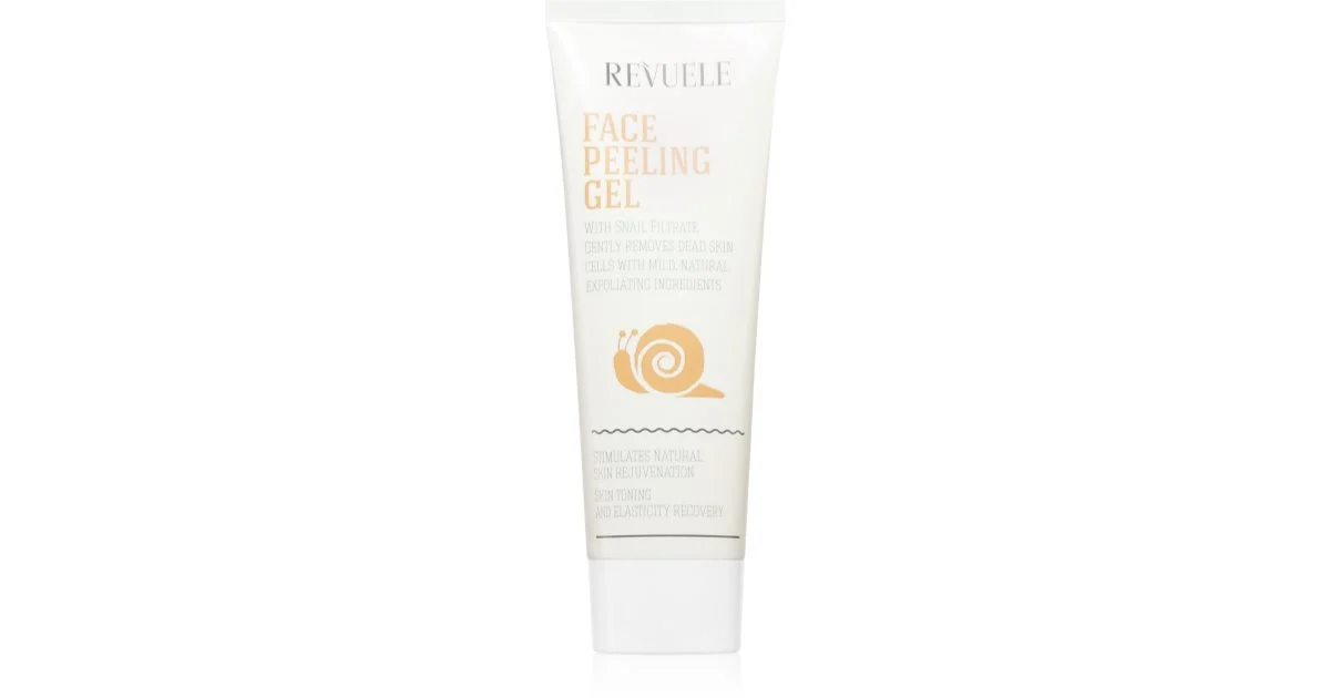 Revuele Face Peeling Gel Snail Filtrate scrub delicato agli enzimi illuminante 80 ml