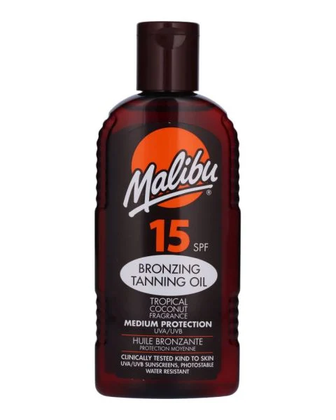 Malibu Bronzing Tanning Oil Tropical Coconut SPF 15