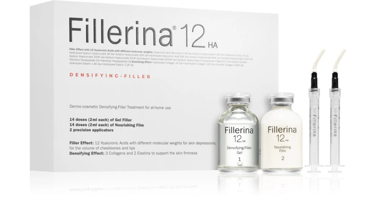 Fillerina Densifying Filler Grado 4 Trattamento Viso Riempitivo Per Rughe 2X30 Ml
