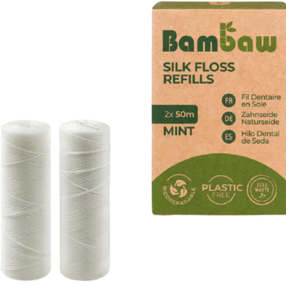 Bambaw Filo Interdentale 100 metri (2 pezzi)