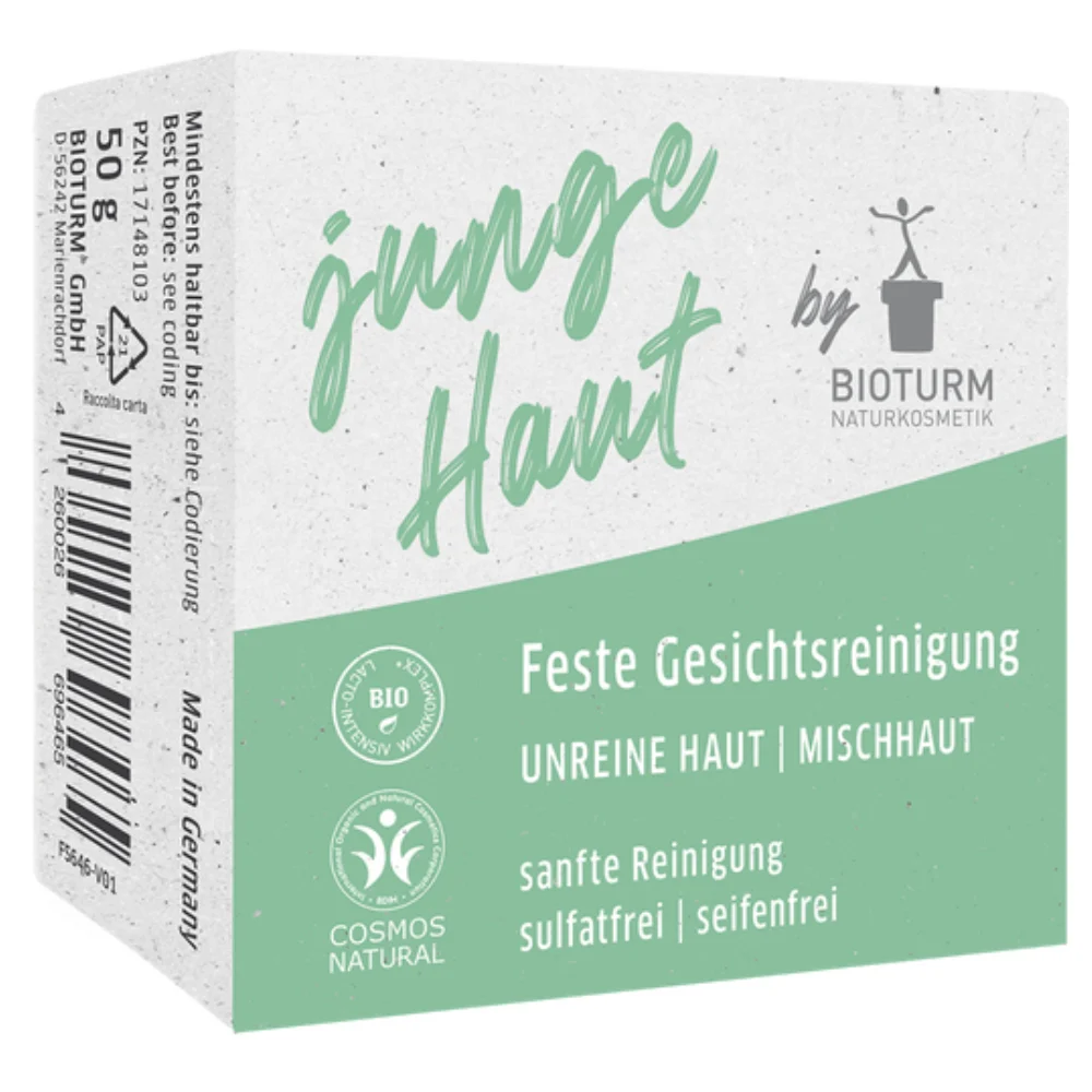 Bioturm Detergente Viso Solido per la Pelle Giovane 50 g