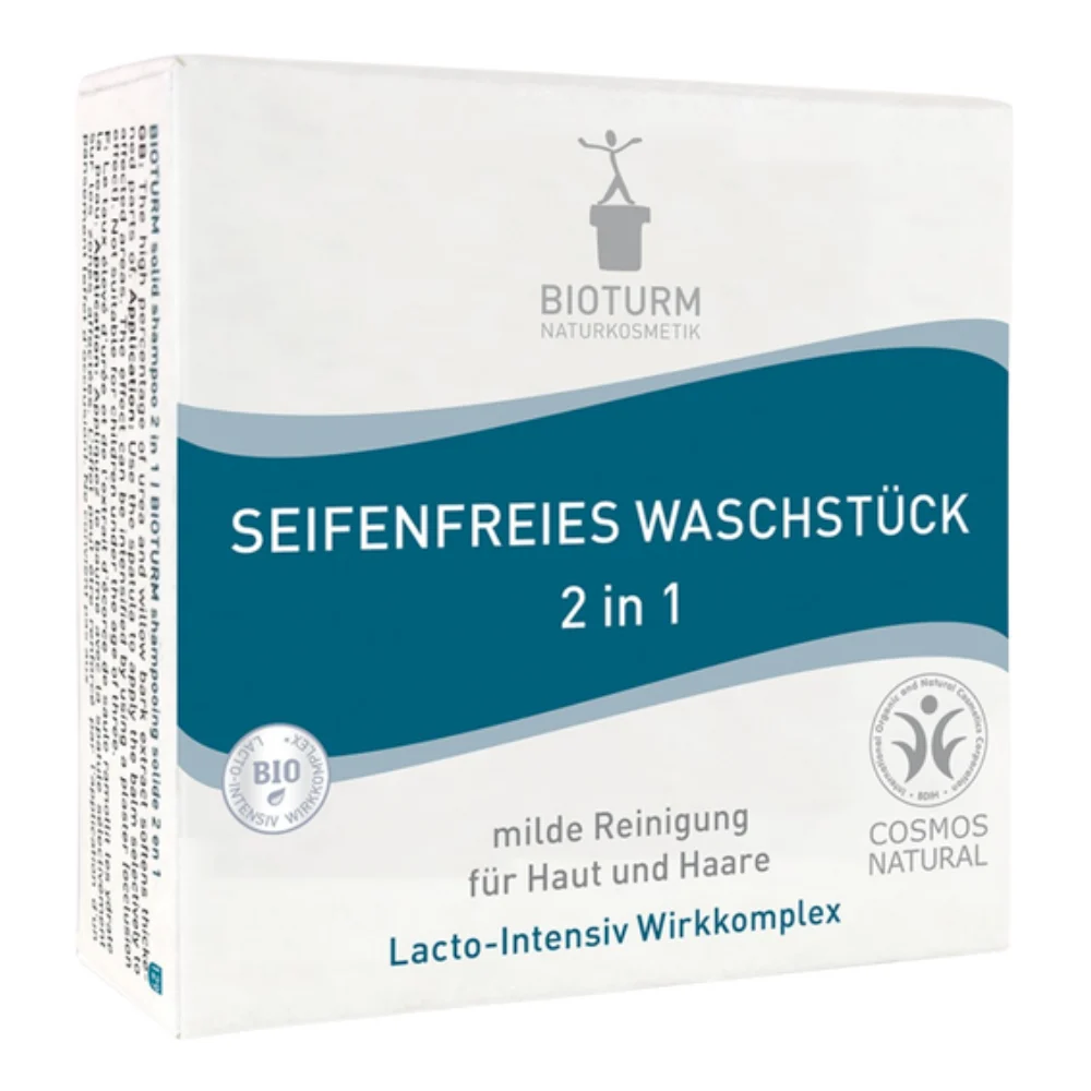 Bioturm Barretta Detergente senza Sapone 2 in 1 100 g