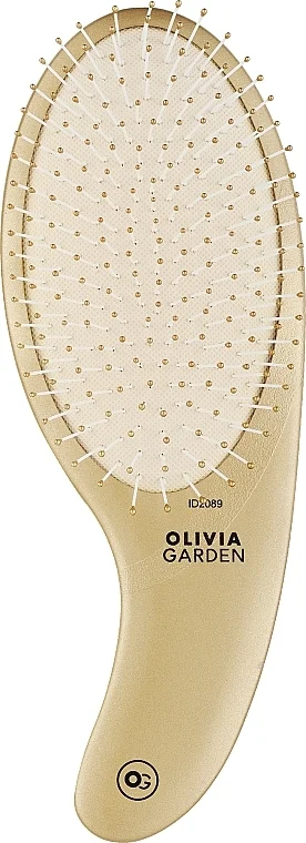Spazzola per capelli, setole in nylon, oro