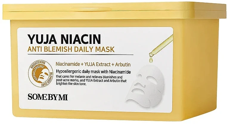 Maschera per la cura quotidiana della pelle con macchie pigmentate e imperfezioni