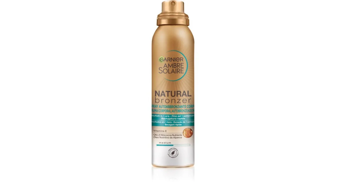 Garnier Ambre Solare Spray Abbronzante Naturale Abbronzante Per Il Corpo 150 Ml