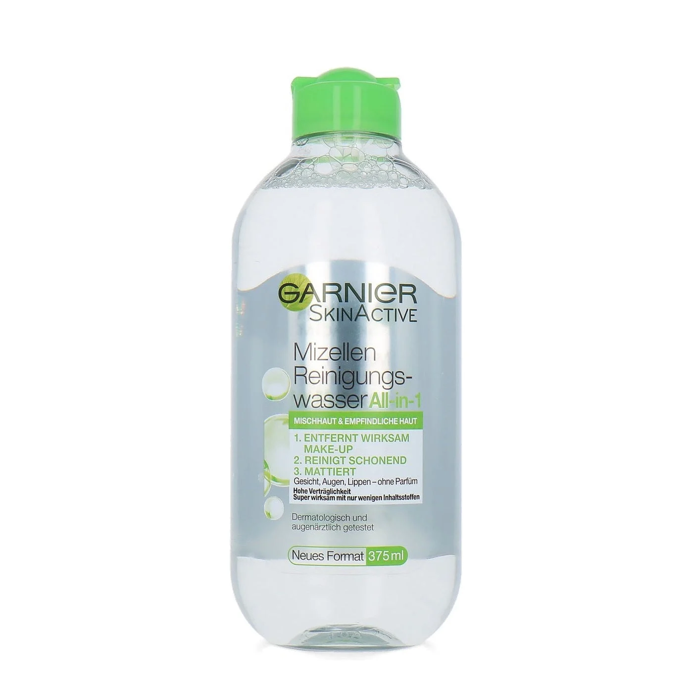 Garnier Skin Active - Acqua Micellare Opacizzante Glicerina All-in-1 per Tutti i Tipi di Pelle 375 ml