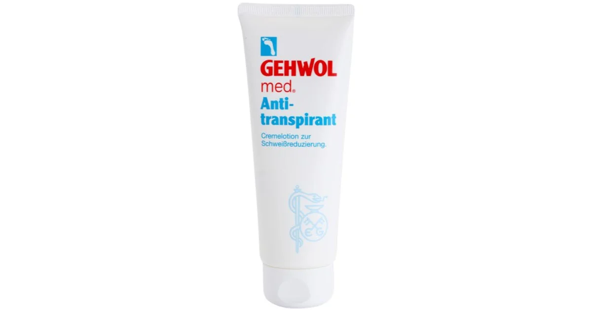 Gehwol Med crema antitraspirante er ridurre la sudorazione eccessiva per le gambe 125 ml