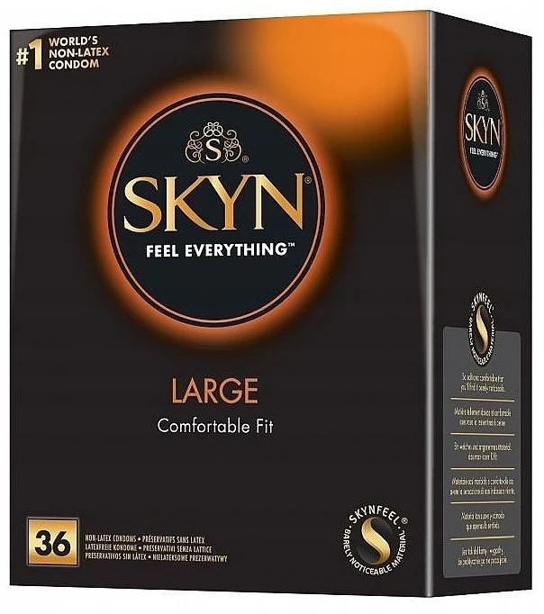 Preservativi senza lattice, grandi, 36 pezzi
