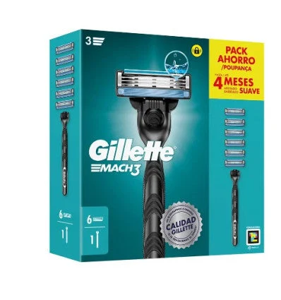 Gillette Mach 3 Macchina 6 Ricariche