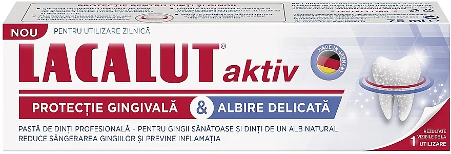 Dentifricio "Protezione delle gengive e sbiancamento delicato"