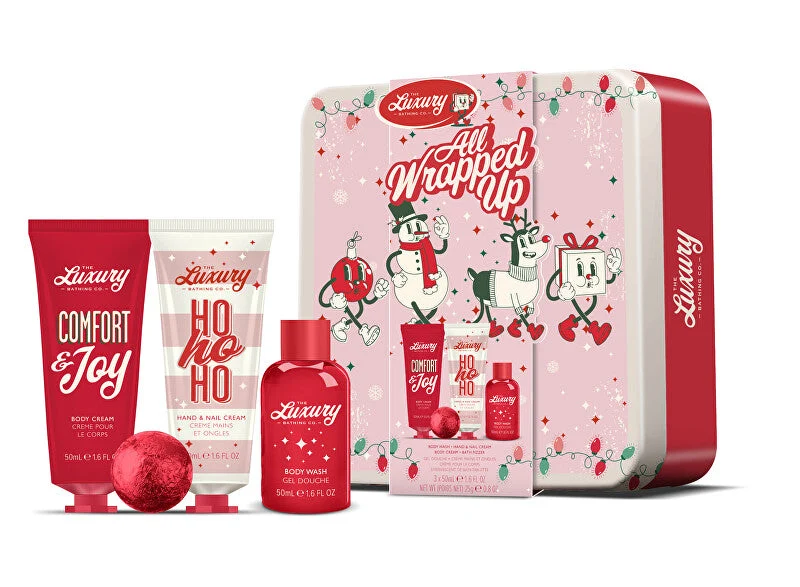Grace cole Set regalo per la cura del corpo in una lattina Dolci natalizi, cacao e vaniglia 4 pezzi
