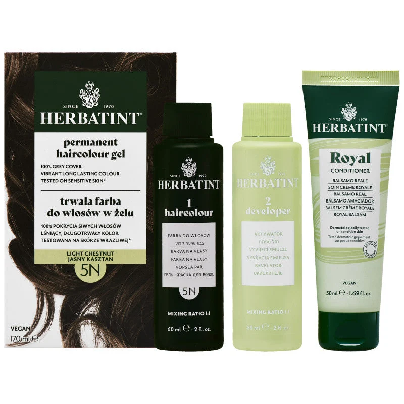 Herbatint Gel Colorante Permanente per Capelli 170ml 5N | Castano Chiaro