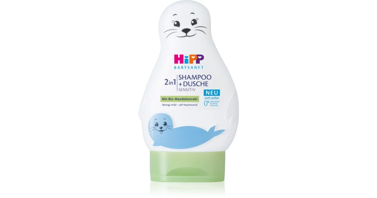 Hipp Babysanft Sensitive shampoo per bambini per corpo e capelli Seal 200 ml