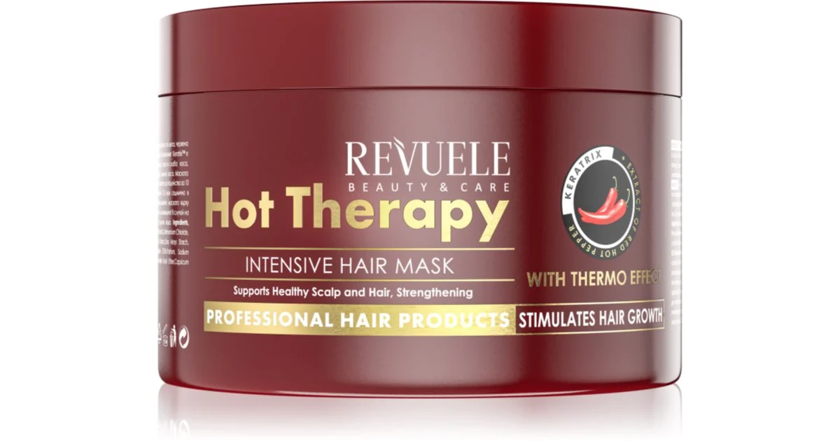 Revuele Hot Therapy Intensive maschera rivitalizzante intensa per capelli secchi e fragili 500 ml