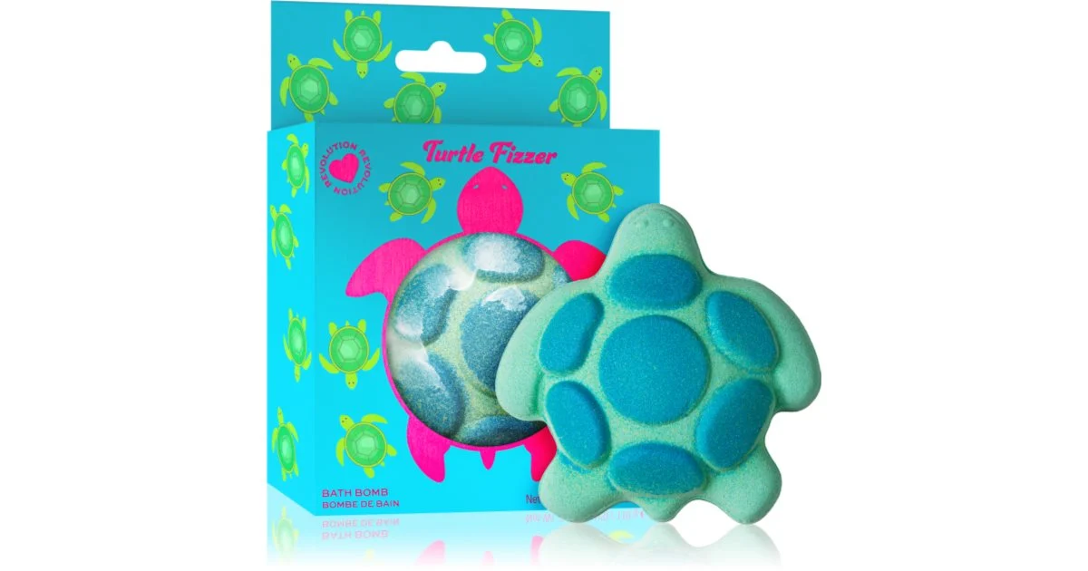 I Heart Revolution Turtle bomba da bagno con profumazione Agrumi e mela verde 110 g