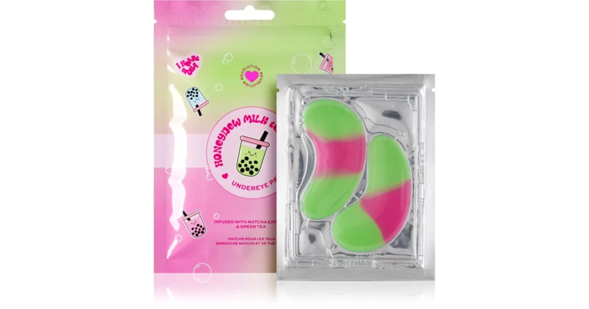I Heart Revolution Bubble Tea Honeydew Milk Tea Set Di Maschera Detox E Idratante 2 Pezzi