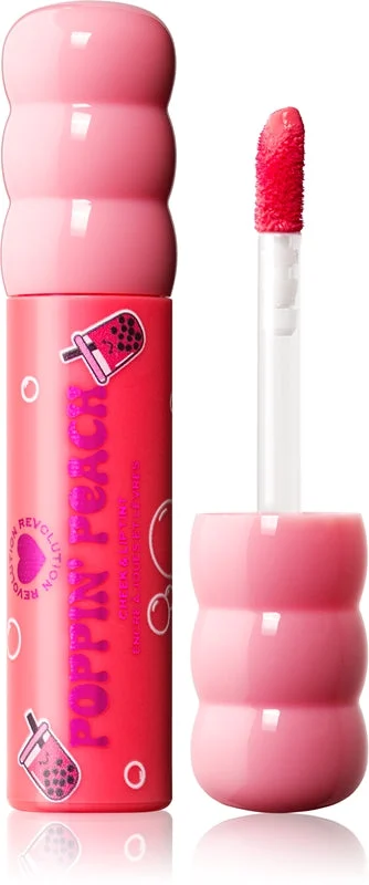 I Heart Revolution Bubble Tea Milky trucco multifunzione per labbra e viso colore Poppin' Peach 1.8 ml