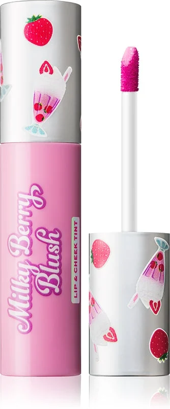 I Heart Revolution Milkshake Milky Berry Blush Trucco Multifunzione Per Labbra E Viso Colore Rosa Passion 10 Ml