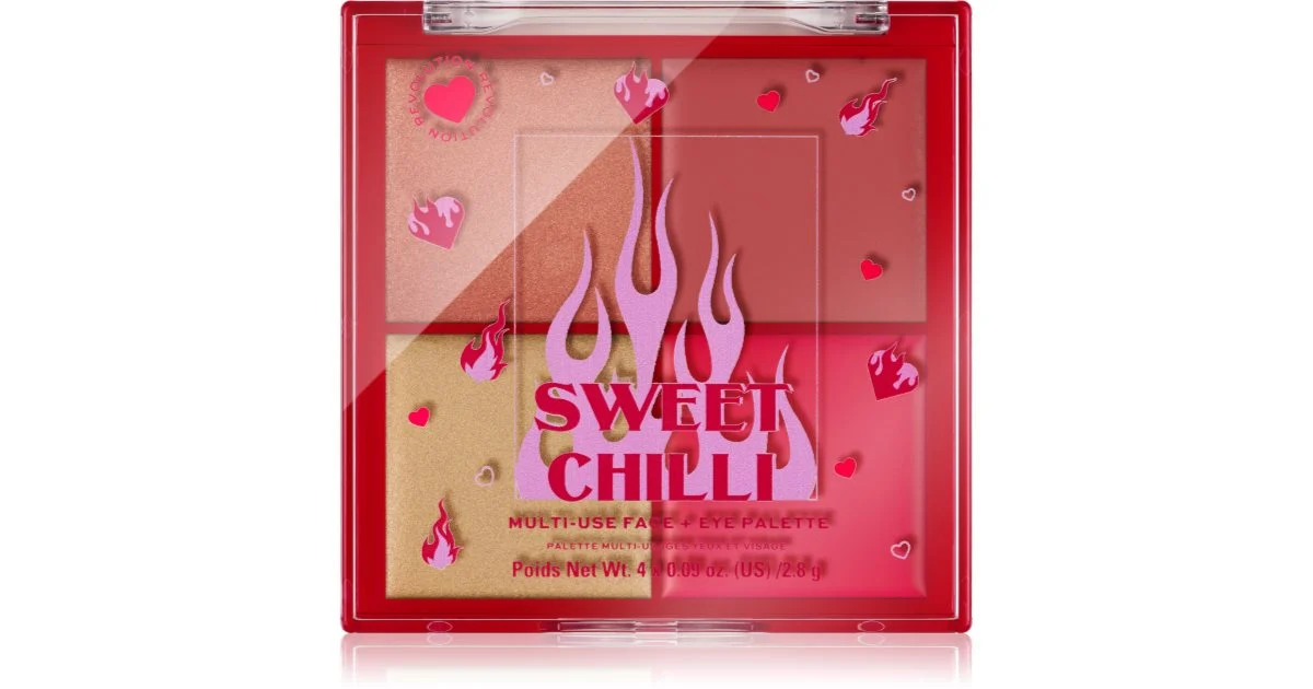 I Heart Revolution Sweet Chilli Palette Di Illuminanti E Blush 4X0,9 G
