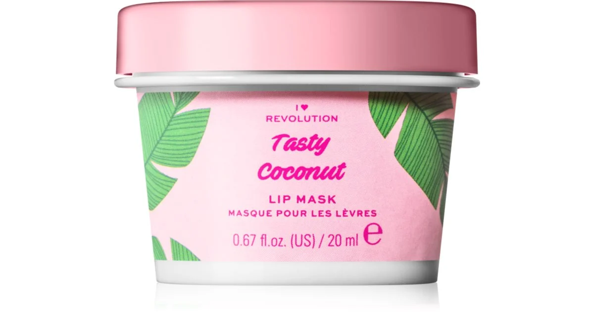 I Heart Revolution Tasty maschera idratante per le labbra con olio di cocco 20 ml