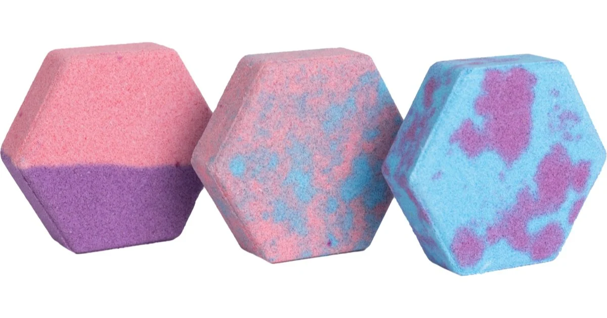 IDC Institute Sunset confezione regalo per il bagno bomba da bagno effervescente 3 pezzi